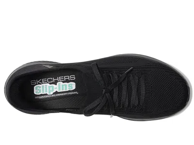 Skechers Wide Width Ultra Flex 3.0 Jinie Work Sneaker In Black