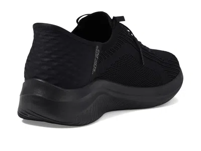 Skechers Wide Width Ultra Flex 3.0 Jinie Work Sneaker In Black