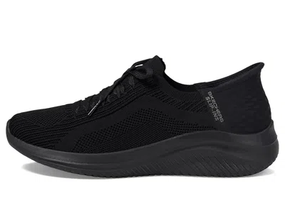 Skechers Wide Width Ultra Flex 3.0 Jinie Work Sneaker In Black