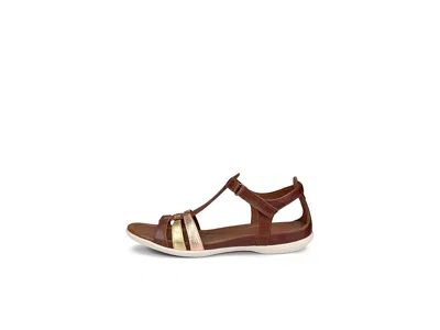 Ecco Flash T-strap Sandal In Brown