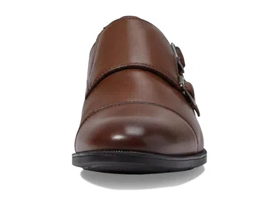 Aldo Argyle Monk Strap Shoe In Brown