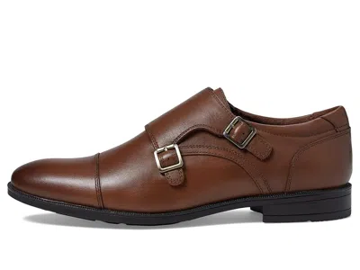 Aldo Argyle Monk Strap Shoe In Brown