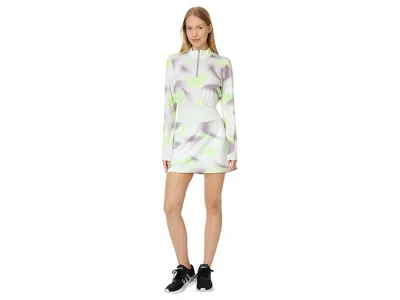 Adidas Golf Ultimate365 Printed Mock Quarter Zip Golf Pullover In Multi