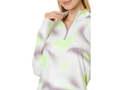 Adidas Golf Ultimate365 Printed Mock Quarter Zip Golf Pullover In Multi