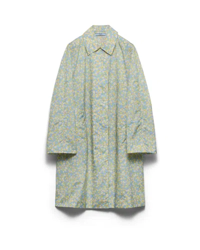Prada Printed Re-nylon Raincoat In Multi