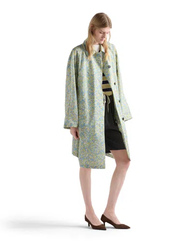 Prada Printed Re-nylon Raincoat In Multi