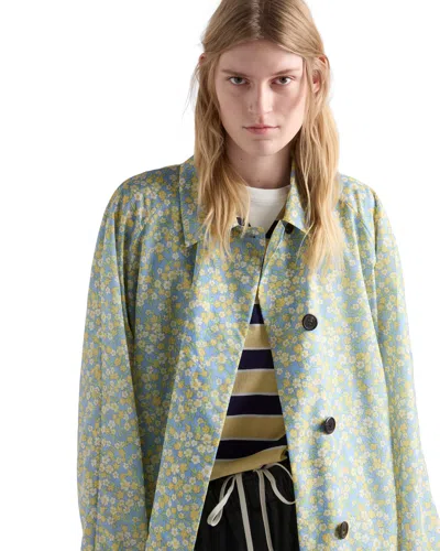 Prada Printed Re-nylon Raincoat In Multi