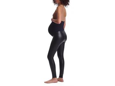 Commando Faux Leather Maternity Leggings Slg89 In Black