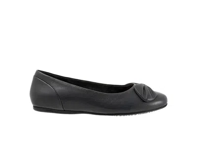 Softwalk Wide Width Sofia Ballet Flat In Black