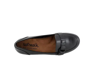 Softwalk Extra Wide Width Serra Flat In Black