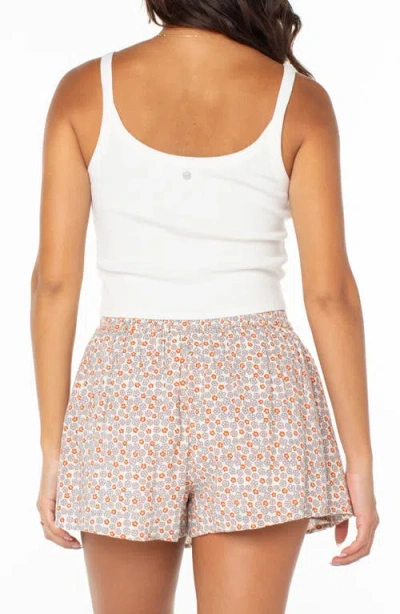 Roxy Wanderlust Tank Top In Snow White Solid In Gray