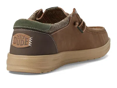 Hey Dude Wide Width Paul Slipon In Brown