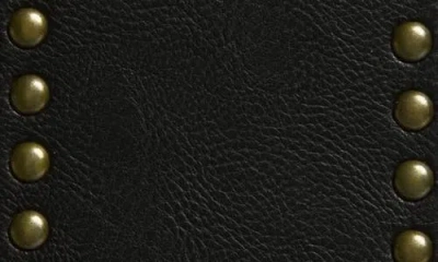 Bp. Angular Studded Faux Leather Belt In Black