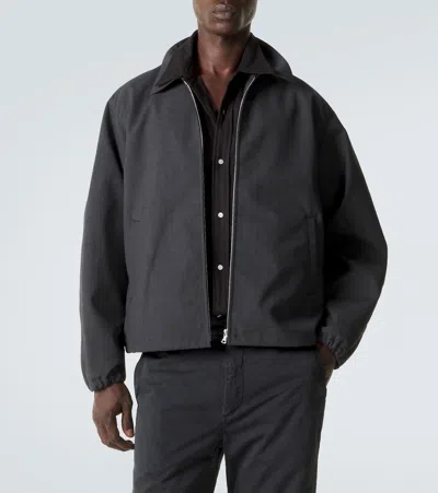 Auralee Wool Blouson Jacket In Gray