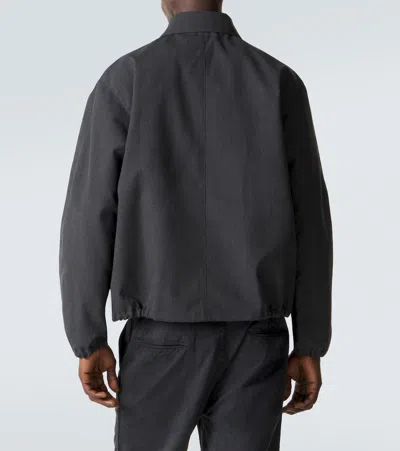 Auralee Wool Blouson Jacket In Gray