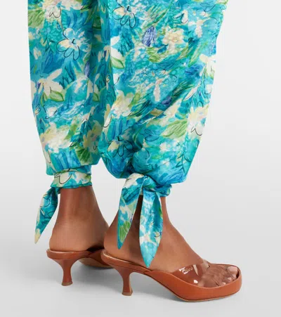 Chloé Junie Leather And Tpu Thong Sandals In Multi