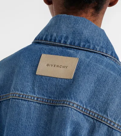 Givenchy Deconstructed Oversized Denim Jacket In Blue
