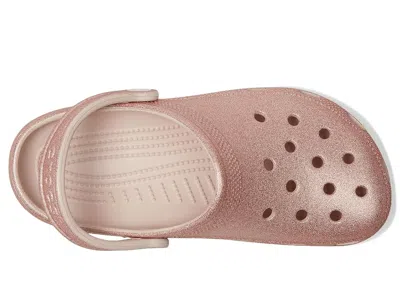 Crocs Classic Glitter Clog In Pink