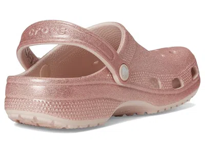 Crocs Classic Glitter Clog In Pink