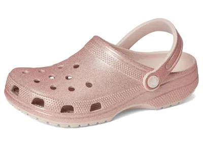 Crocs Classic Glitter Clog In Pink