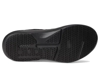 Crocs Work On The Clock Work Sneaker In Black