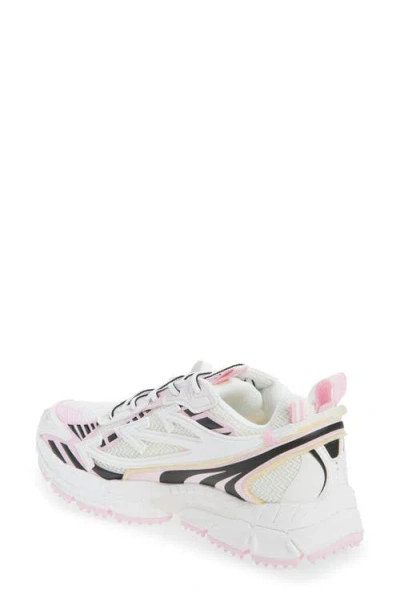 Off-white Multicolor Polyester Athletic Sneakers In White
