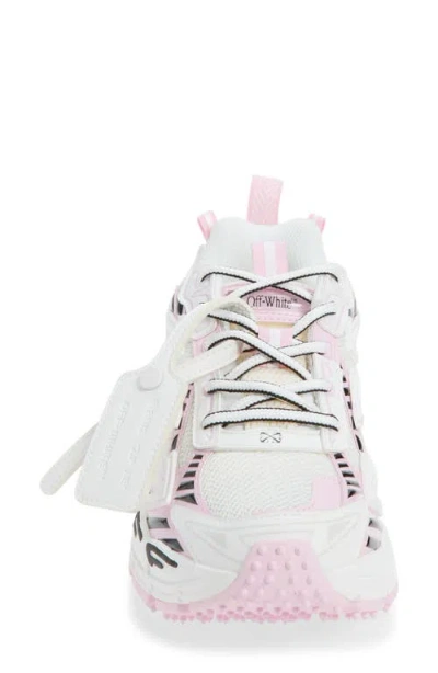 Off-white Multicolor Polyester Athletic Sneakers In White