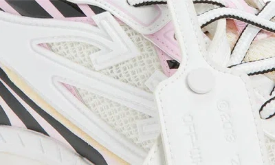 Off-white Multicolor Polyester Athletic Sneakers In White