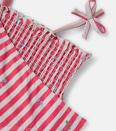 Wheat Striped Bikini In Red