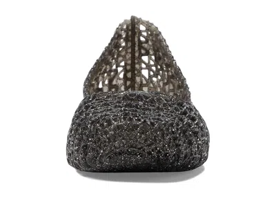 Mini Melissa Campana Zigzag Flat In Black
