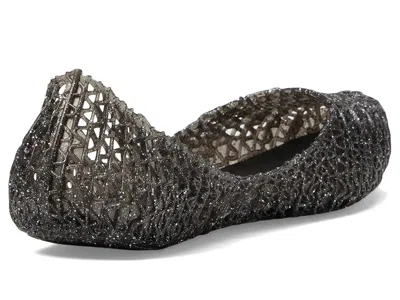 Mini Melissa Campana Zigzag Flat In Black