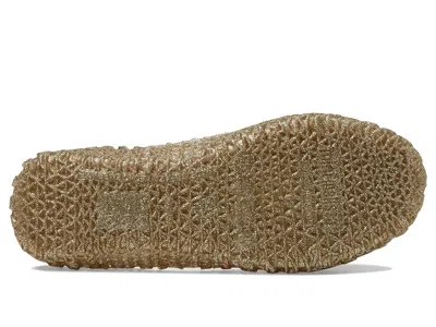 Mini Melissa Campana Zigzag Flat In Gold