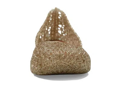 Mini Melissa Campana Zigzag Flat In Gold