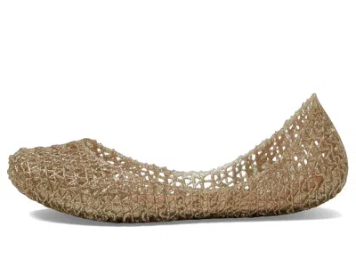 Mini Melissa Campana Zigzag Flat In Gold
