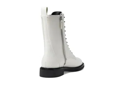 Tory Burch Double T Combat Boot In White