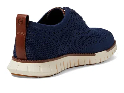 Cole Haan Zerogrand Remastered Stitchlite Wingtip In Blue