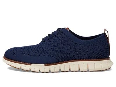 Cole Haan Zerogrand Remastered Stitchlite Wingtip In Blue
