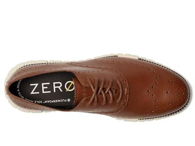 Cole Haan Zerogrand Remastered Wingtip Derby Sneaker In British Tan Ivory