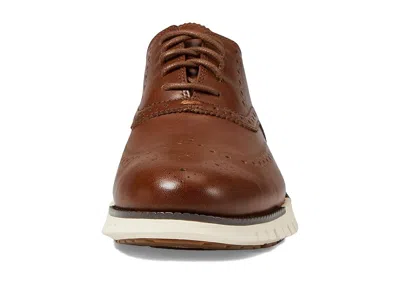 Cole Haan Zerogrand Remastered Wingtip Derby Sneaker In British Tan Ivory