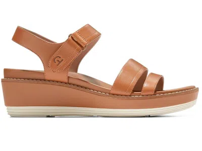 Cole Haan Originalgrand Peyton Flatform Wedge Sandal In Brown