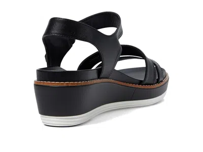 Cole Haan Og Peyton Flatform Leather Wedge Sandal In Black