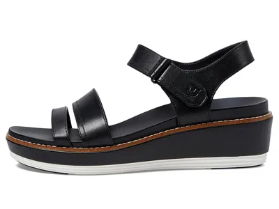 Cole Haan Og Peyton Flatform Leather Wedge Sandal In Black