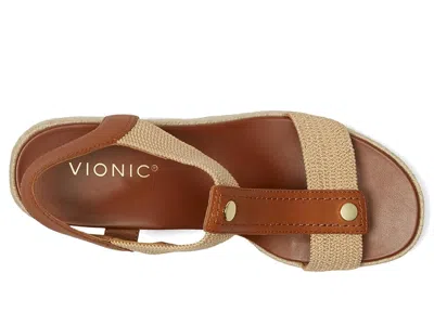 Vionic Calera Espadrille Wedge Sandal In Brown