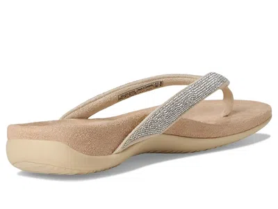 Vionic Dillon Shine Toe Post Sandal In Silver