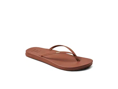 Reef Cushion Slim Flip Flop In Brown