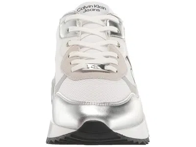 Calvin Klein Magalee Sneaker In Silver