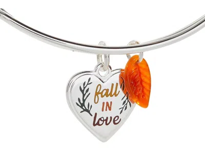 Alex And Ani Fall In Love Duo Charm In Silver