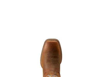 Ariat Ricochet Wide Square Toe Western Boot In Brown