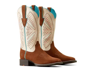 Ariat Round Up Ruidoso Leather Cowboy Boot In Brown