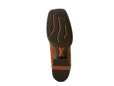 Ariat Round Up Ruidoso Leather Cowboy Boot In Brown